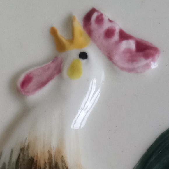 Vintage Deviled Egg Rooster Plate - Picture 2 of 10